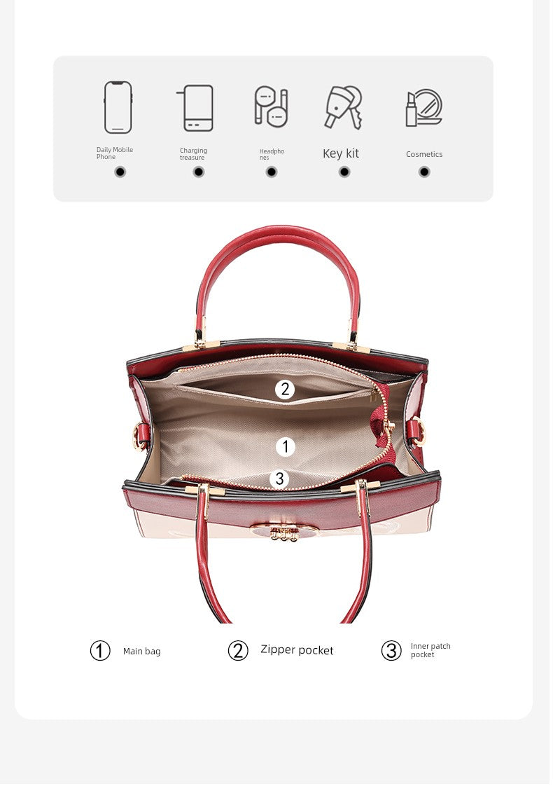 Chinese Style Mother Bag Wedding Bag Female Fancy Middle-Aged Red Wedding Bag Elegant Mother-in-Law Wedding Handbag Shopifynow