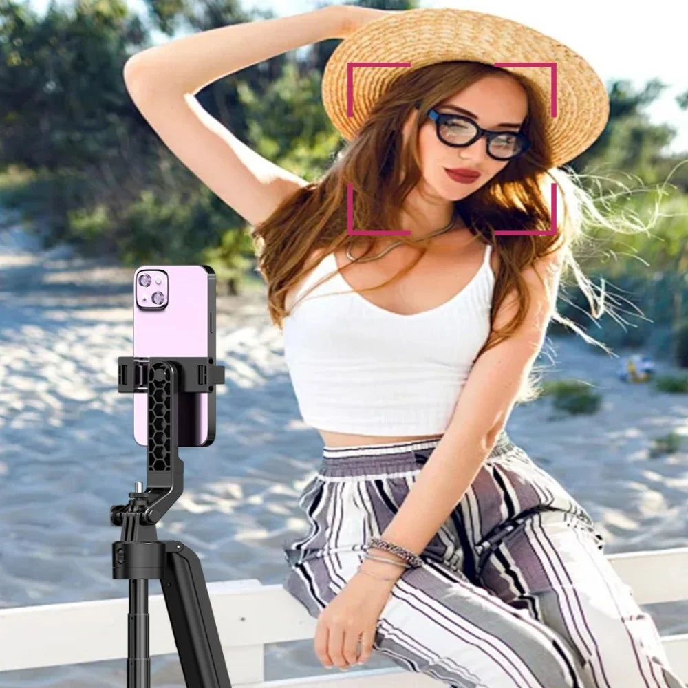 FANGTUOSI New Tripod Gimbal Stabilizer for Smartphone Camera, Tripods Stand Bluetooth Selfie Stick brackets AI Follow-Up Holder - Shopifynow