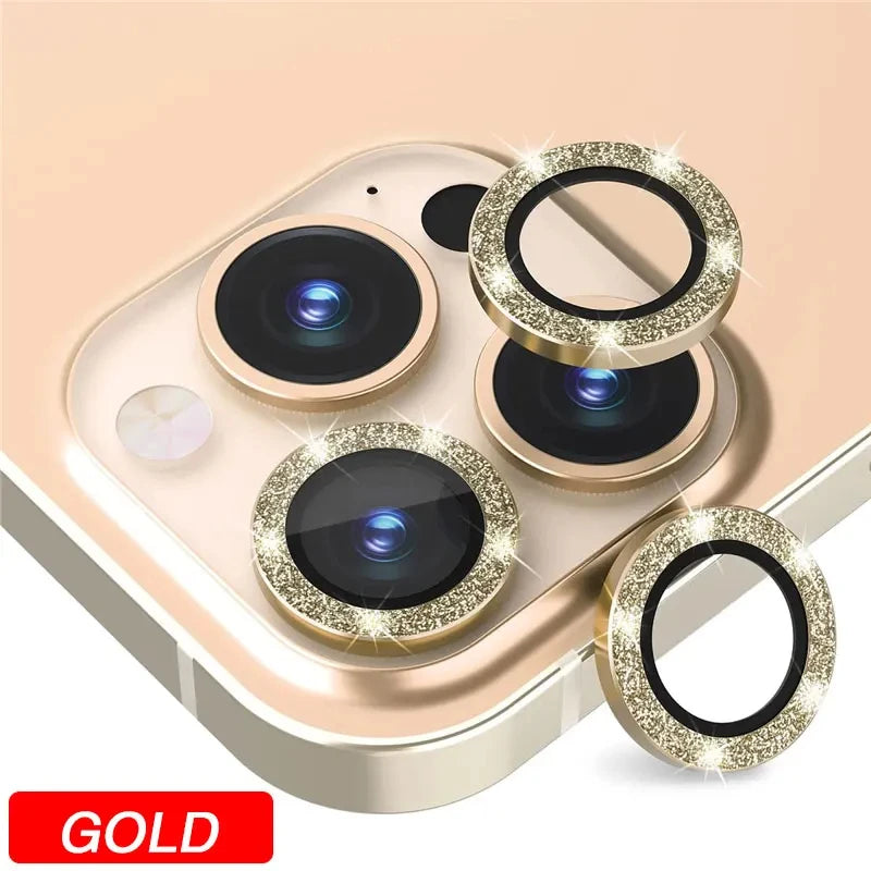 Camera Lens Protector For iPhone 11 12 13 Pro Max Mini 14 15 Pro Max Diamond Metal Protective Glass For iPhone 14 15 Plus Lens - Shopifynow
