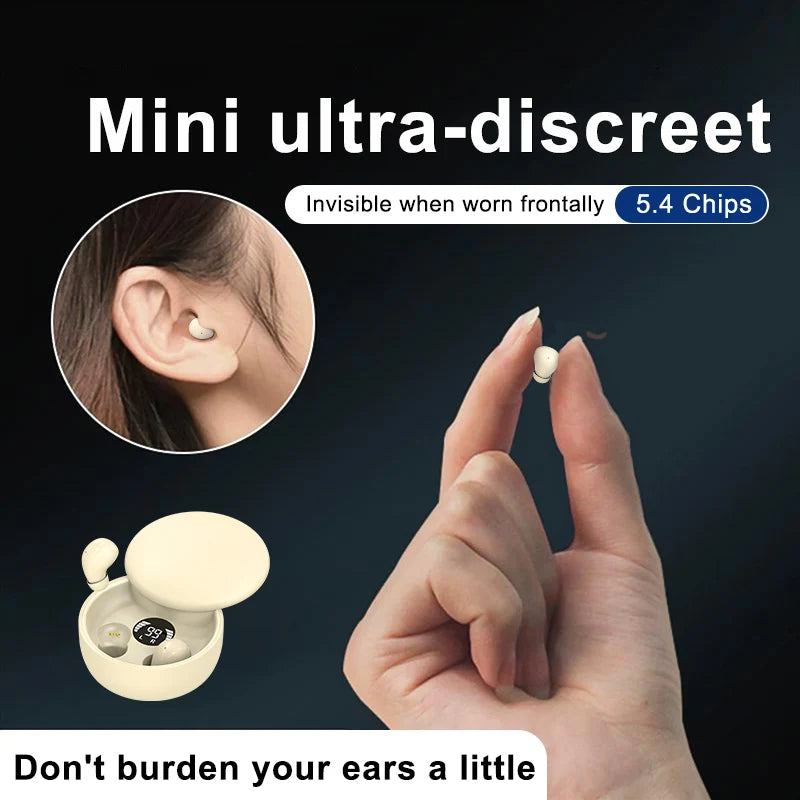 SK26 Bluetooth 5.4 Wireless Earphones Small Earbuds Sleeping Sport Invisible Headphones Bass Sound Quality Headset Sliding Cover Shopifynow