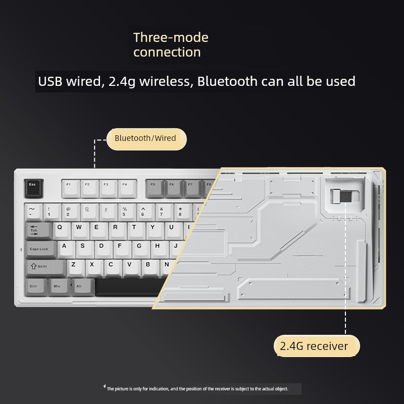 Ikbc Mechanical Keyboard K108 Wireless Bluetooth Office Girl Keyboard Three-Mode RGB E-Sports Games Keyboard Boys Shopifynow