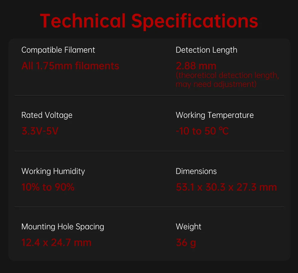 BIGTREETECH Smart Filament Sensor Break Detection Module BTT SFS V2.0 Monitor 3D Printer Parts For SKR V1.4 Turbo SKR 2 mini E3 - Shopifynow