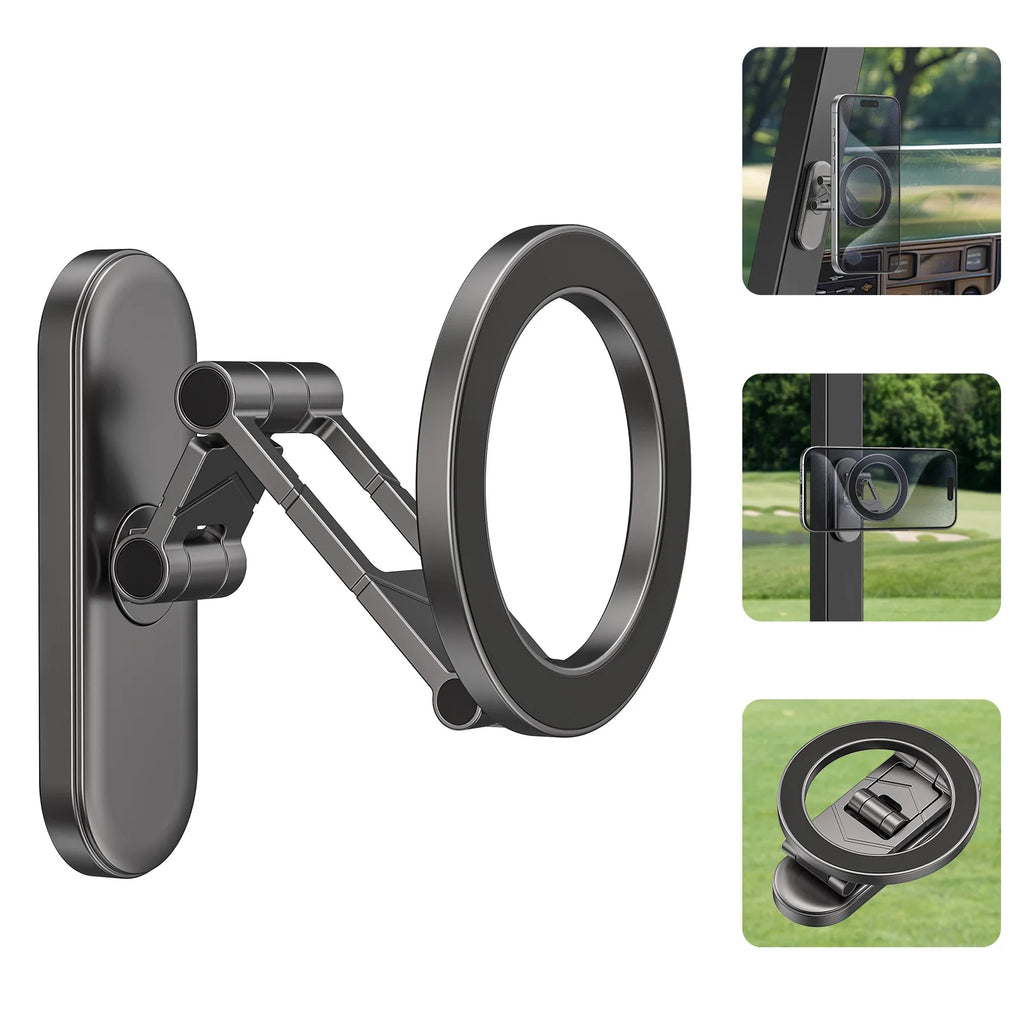 Dual Side Magnetic Car Phone Holder for Magsafe Car Dashboard Mount 360° Rotation Phone Holder for iPhone 17 16 15 Android