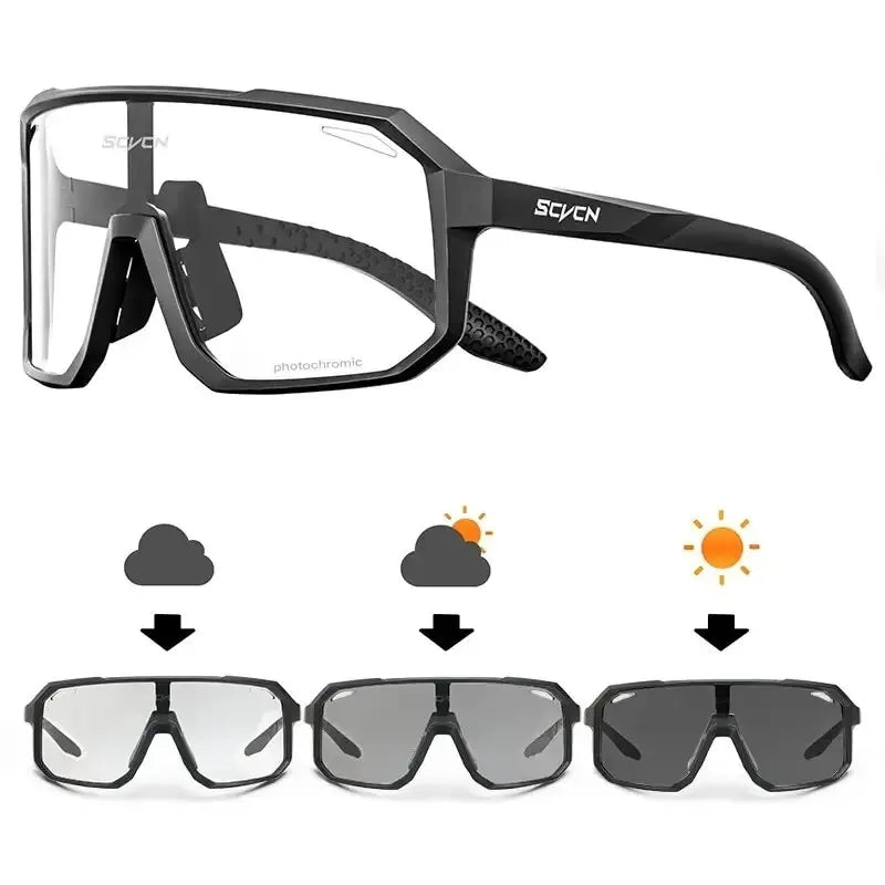 Cycling Glasses Photochromic Sunglasses Men Women Mountain Bike Road Eyewear New Bicycle Riding Outdoor Sports Hiking Goggles - Shopifynow