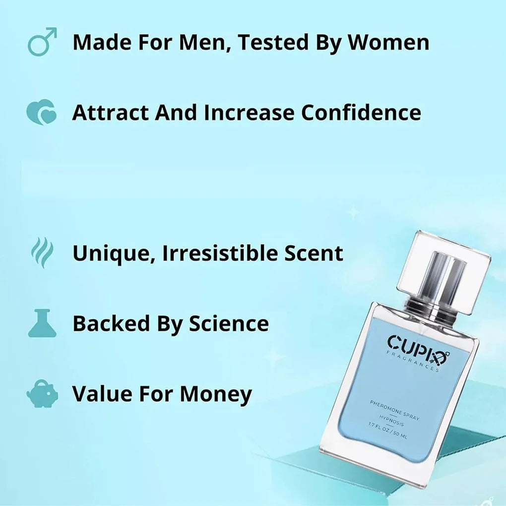 50ML Original Cupid Men's Pheromone Cologne Lasting Mature Hypnotic Rich Fragrance High Quality Perfume Body Spray Fast Delivery Shopifynow