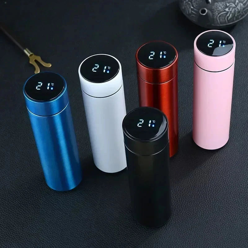 500ml Stainless Steel Thermos Bottle with Digital Temperature Display LED Intelligent Temperature Measurement Cup Vacuum Flask Shopifynow