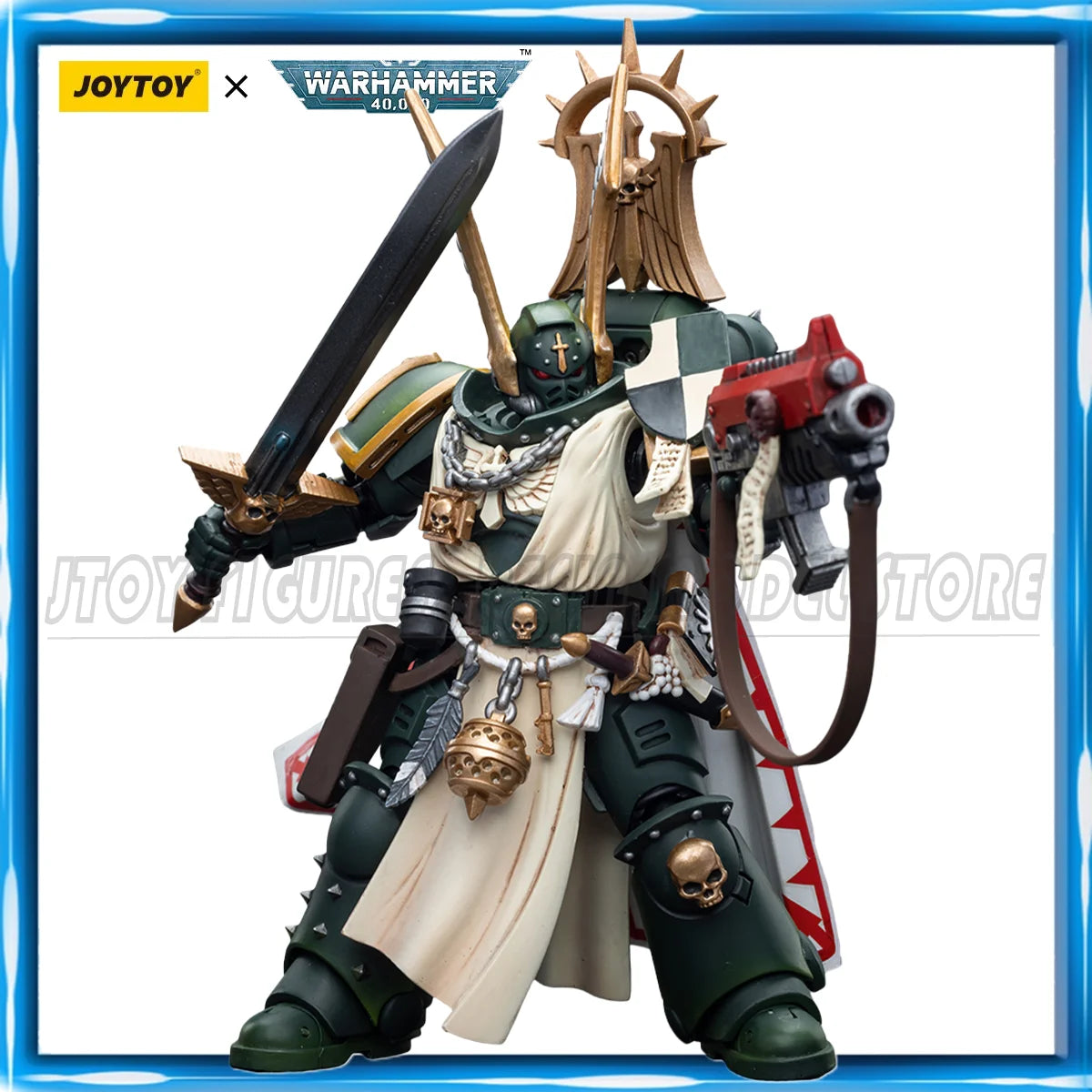 JOYTOY Warhammer 40K 1/18 Action Figure Dark Angels Master Lazarus Anime figures Toys Collection Model Shopifynow