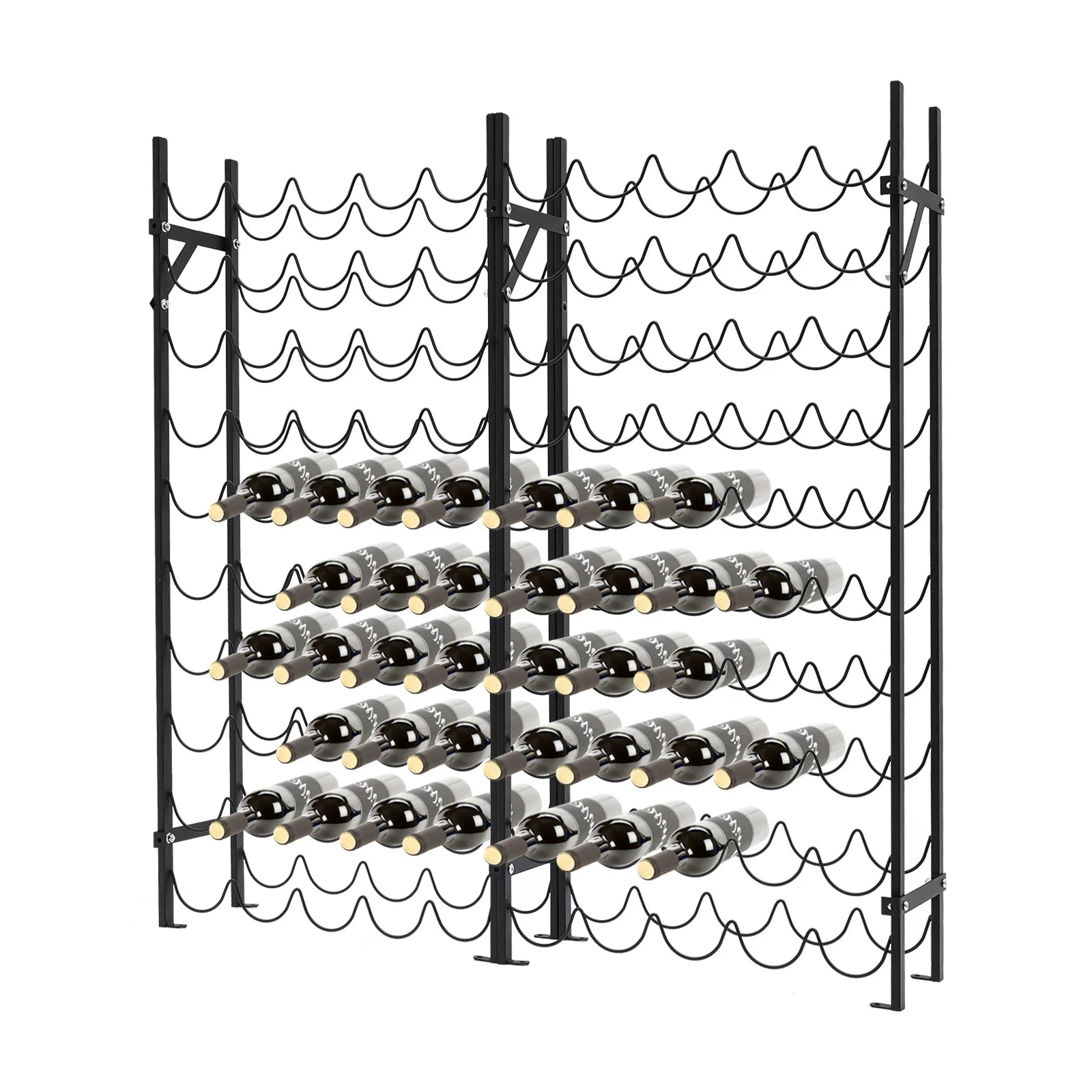 10-Tier Wine Bottle Holders Stand storage Rack Floor Mount Space Saving 100 Bottles Capacity Shopifynow