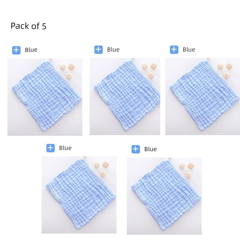 Baby Pure Cotton Gauze Towel Saliva Towel Baby Washing Face Small Square Towel Newborn Baby Child Dedicated Product Soft Bath Towel Shopifynow