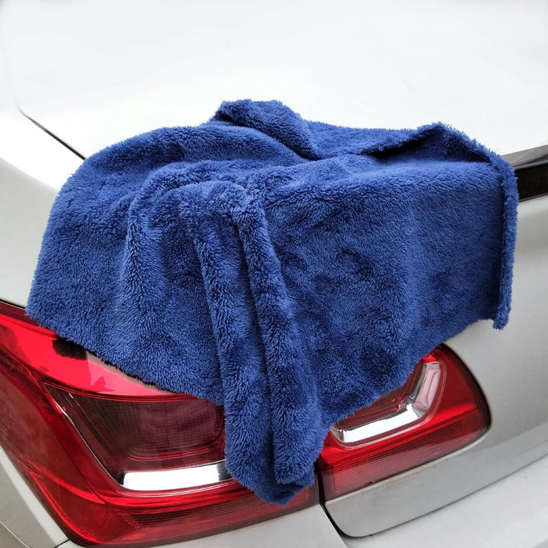 3/5/10pcs Car Wash Microfiber Towel Cleaning Drying Car Polishing Cloth Soft Edgeless Car Detailing Waxing Towel 40X40CM 350GSM Shopifynow