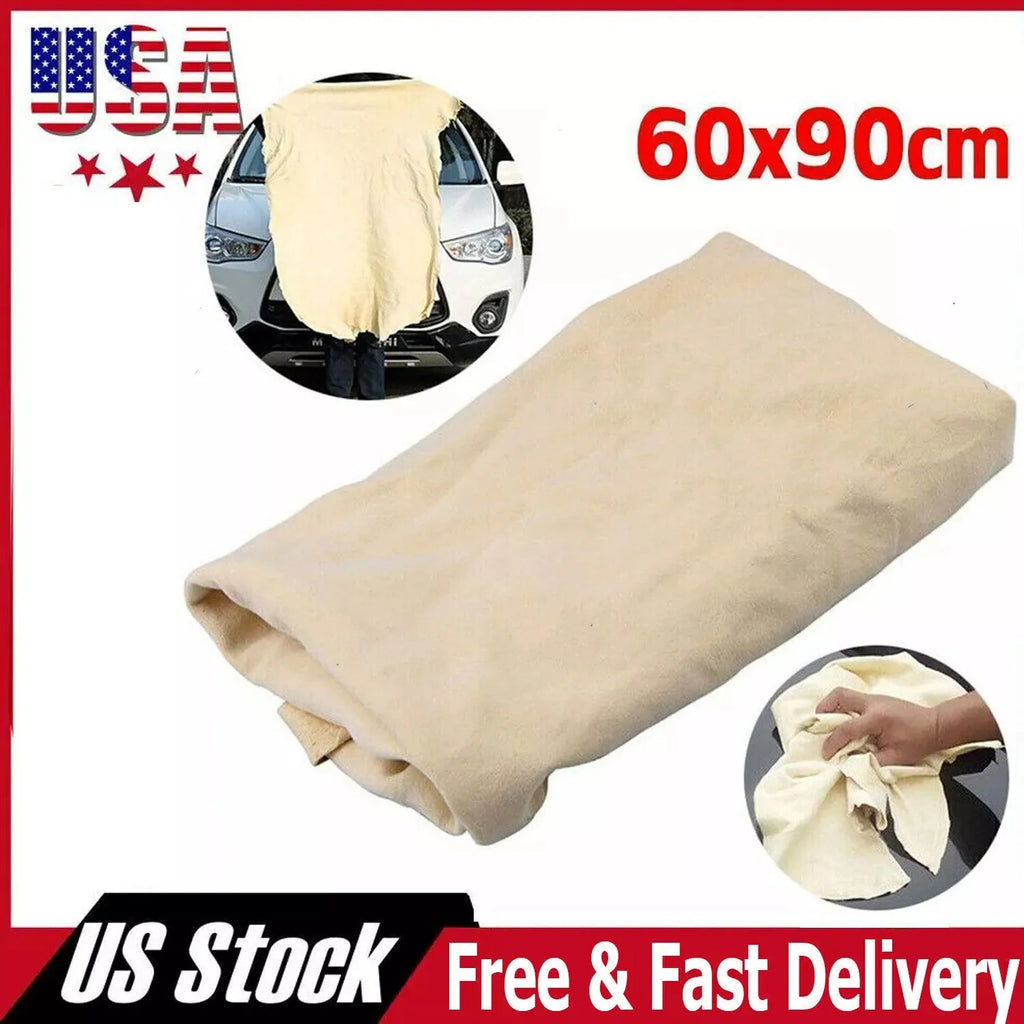 1PCS 60x90cm Natural Chamois Leather Car Washing Towels Super Absorbent Car Home Window Glass Quick Drying Wash Towel Shopifynow