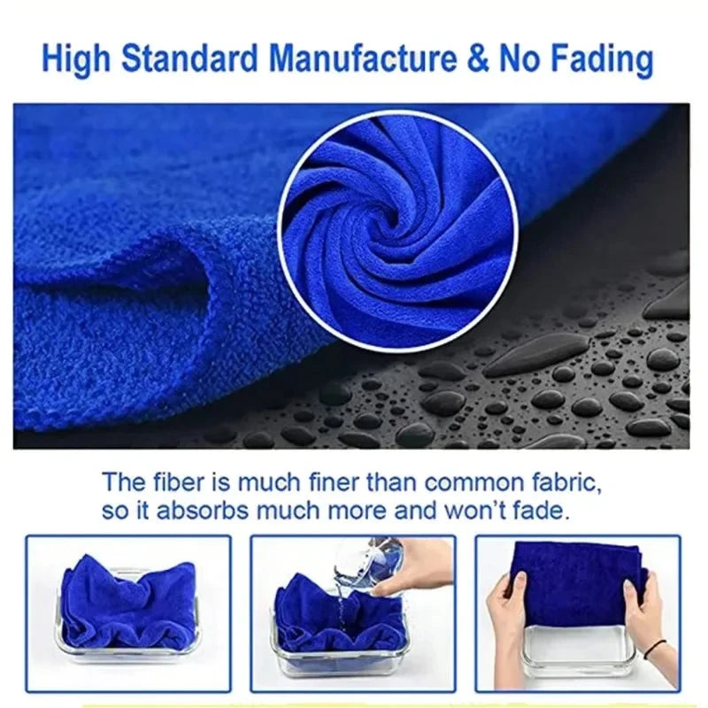 20pcs/Lot 30x30cm Car Cleaning Towel Microfiber Home Window Beauty Salon Barber Shop Car Care Polishing Auto Washing Soft Cloths Shopifynow
