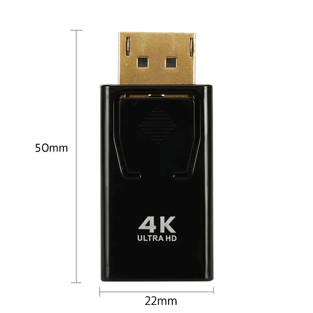 4K DP DisplayPort to HDMI-compatible Adapter Converter Display Port DP to HDMI-compatible HDTV Adapter Video Audio PC Laptop - Shopifynow