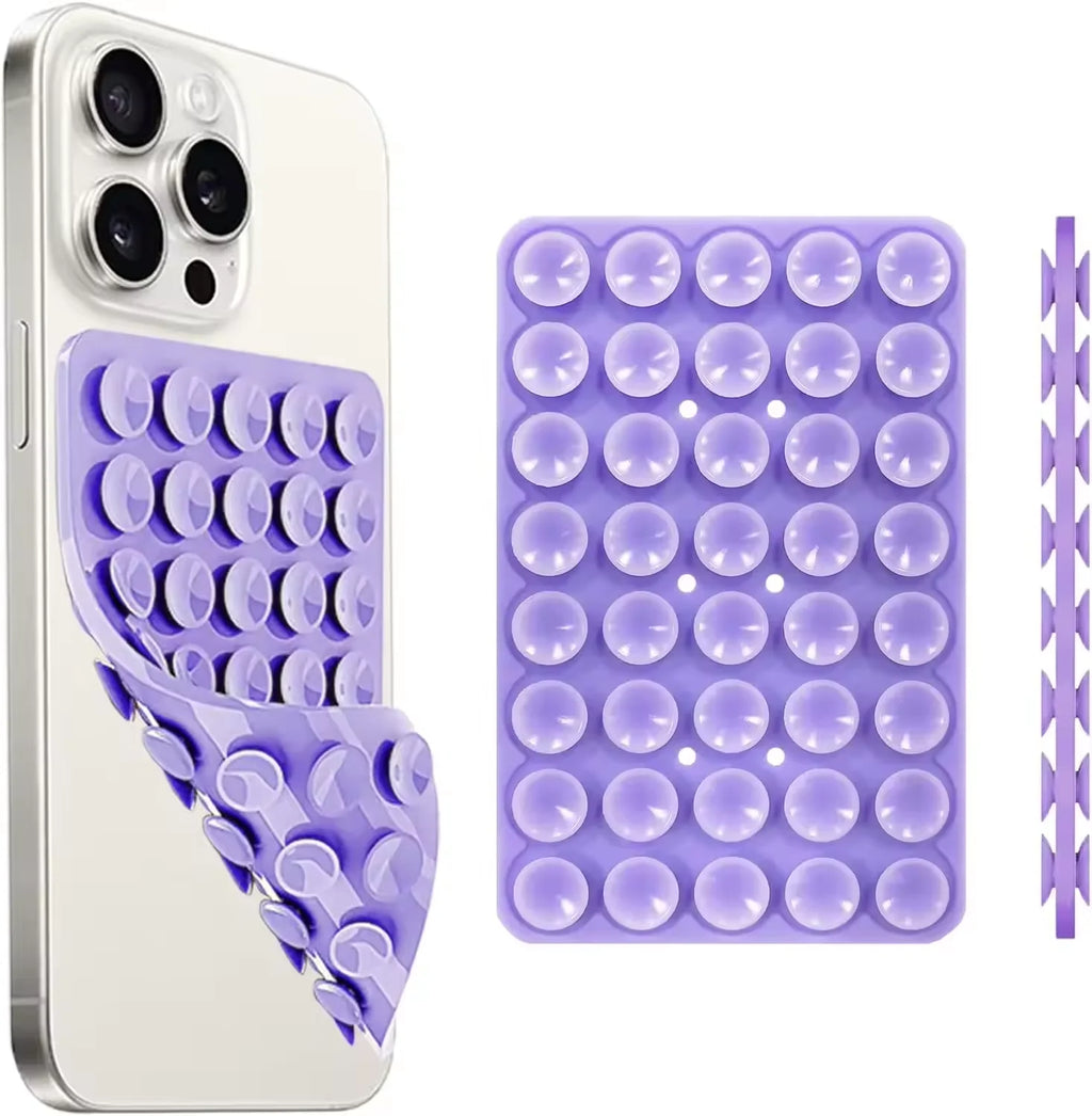 Silicone Suction Cup Phone Case Mount Double Sided Hands-Free Strong Grip Holder for Selfies and Videos for iPhone Android Shopifynow