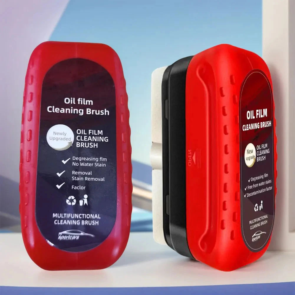 Car Glass Oil Film Remover Powerful Windshield Cleaner Car Glass Sponge Cleaning Brush Water Spots Stain Removal Auto Detailing Shopifynow