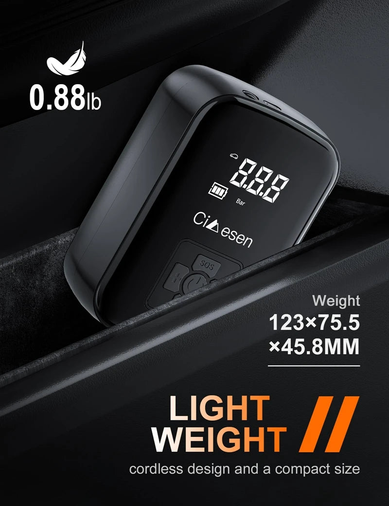 1pc Car Wireless Air Pump 150PSI Portable Electric Tire Inflation For Car Bicycle Motorcycle Air Compressor Inflator US Shipping Shopifynow