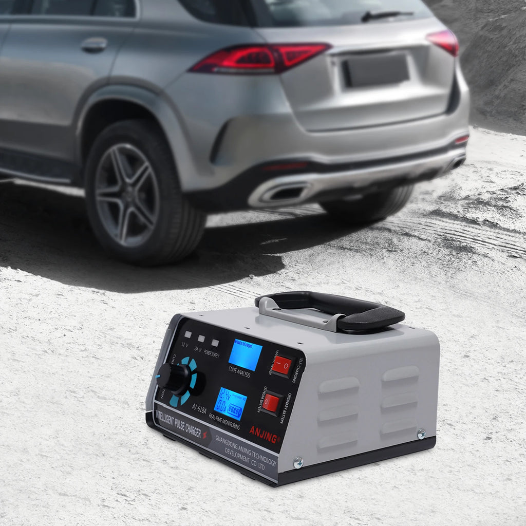 12V/24V Smart Car Battery Charger Automatic Pulse Repair Trickle 400W Heavy Duty