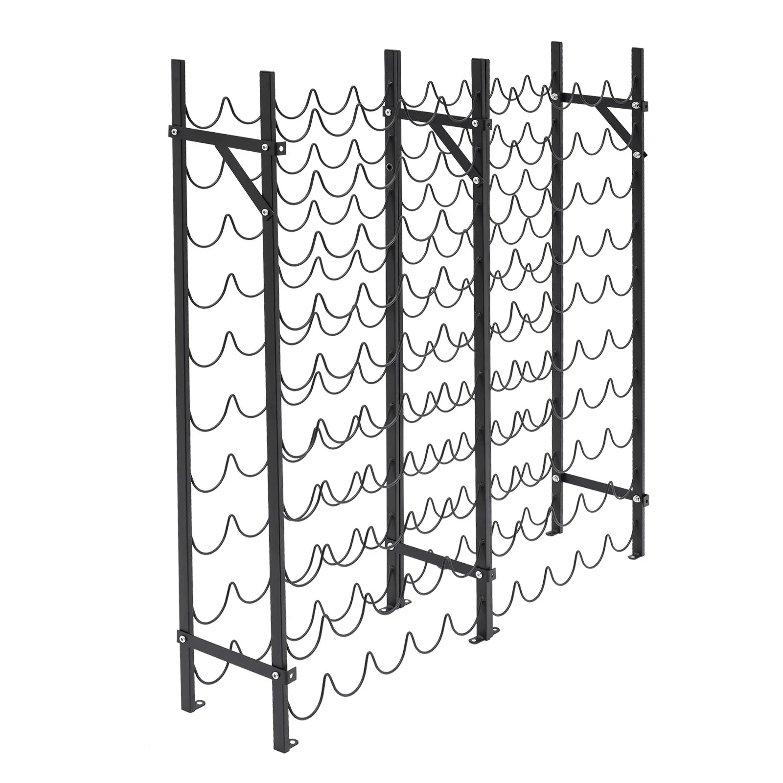 10-Tier Wine Bottle Holders Stand storage Rack Floor Mount Space Saving 100 Bottles Capacity Shopifynow