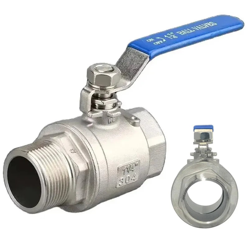 316 Stainless Steel 2P Ball Valve 1/2" 3/4" 1" 1-1/4" 1-1/2" 2" NPT Female And Male Thread Water Gas Oil Switch Fitting Adapter - Shopifynow
