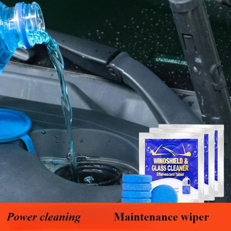 Car Windshield Cleaner, Glass Water Solid Effervescent Tablets for Car Window Wiper Washer Cleaning Accessories Shopifynow