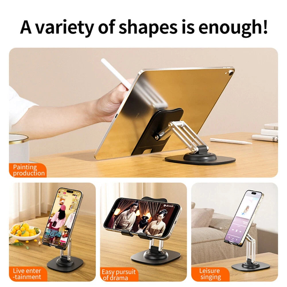 1PCS 360°Adjustable Universal Tablet Stand Desk Holder Mount Detachable Arm For Cell Phone iPad iPhone Portable Desktop Stand Shopifynow