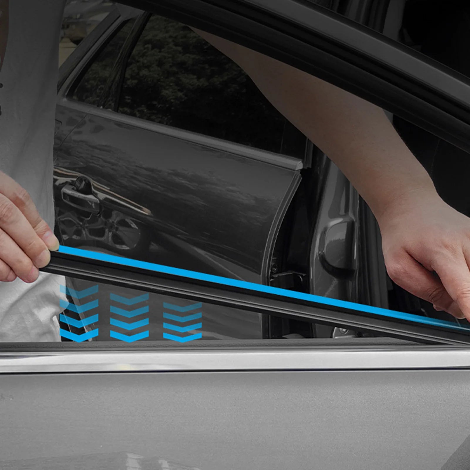 15.7" Rubber Driver Side Wiper Streak-Free Water Removal for Car Window, All-Weather Replacement Left Hand Rain Blades