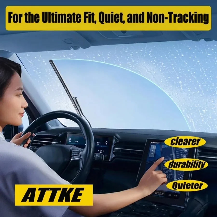 Front Wiper Blade Set for Volkswagen Atlas 20182022 Genuine Replacement with Advanced Rain Detection and Enhanced Durability De