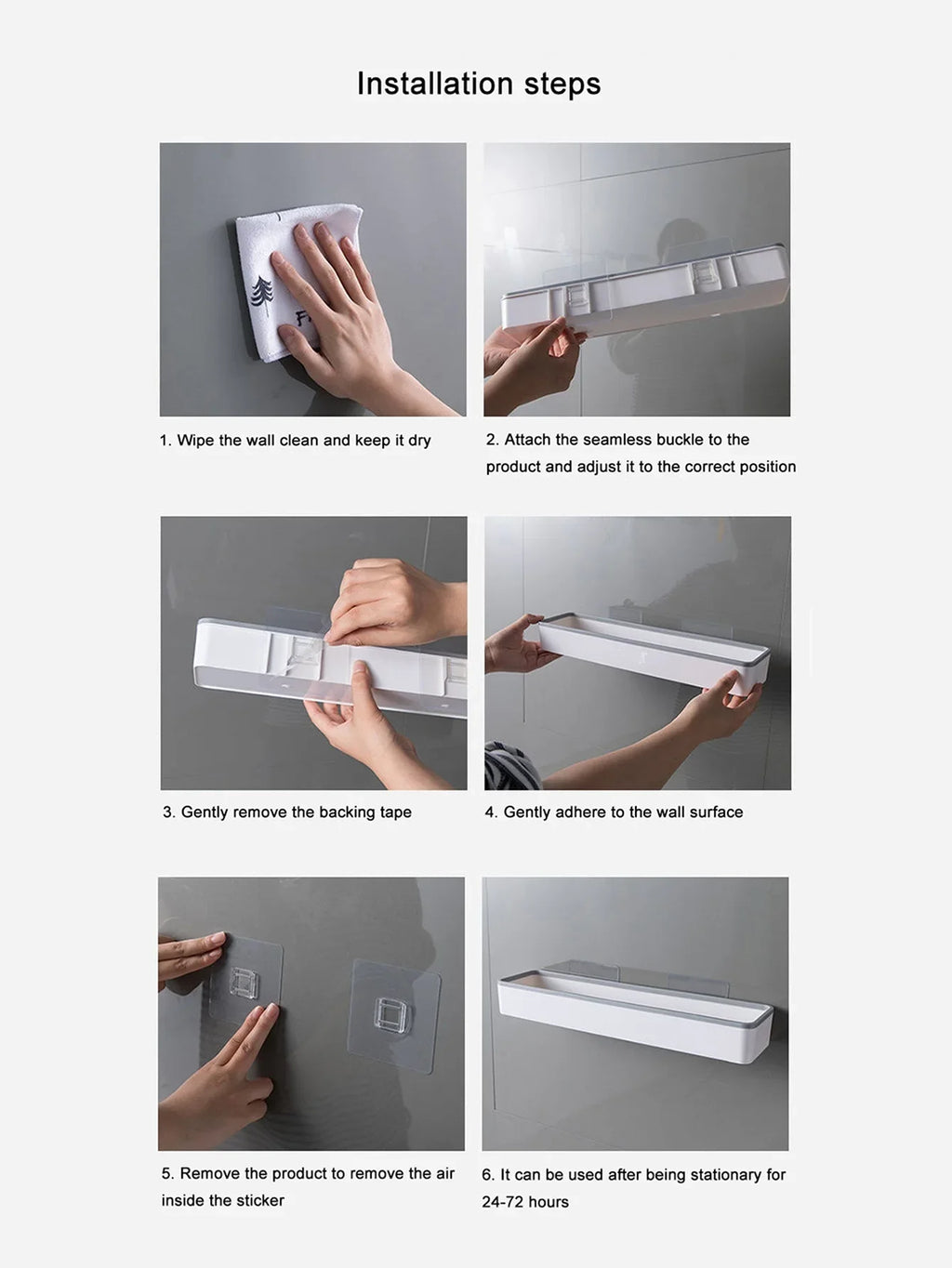 1pc Toilet Bathroom Storage Cabinet Rack Wall Hanging Hole Free Multifunctional Artifact Above Toilet Rack White Shelf Organizer Shopifynow