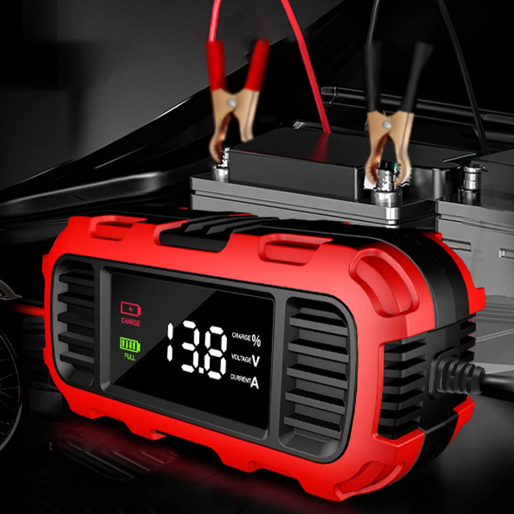 12V 2A Motorcycle Battery Charger Smart Battery Charging Tool Car Motorcycle Lead Acid Battery Charger for Car Truck Battery