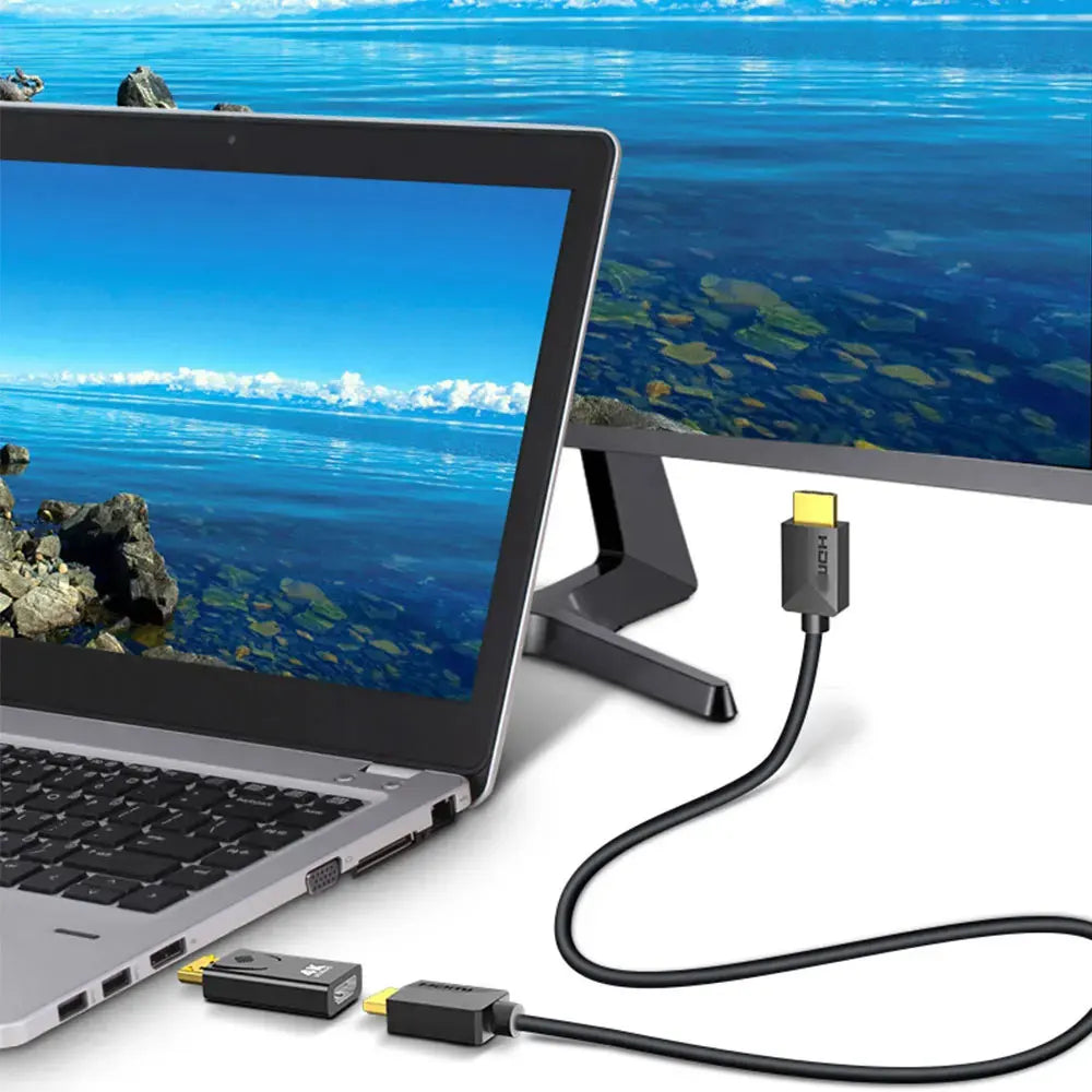 4K DP DisplayPort to HDMI-compatible Adapter Converter Display Port DP to HDMI-compatible HDTV Adapter Video Audio PC Laptop - Shopifynow