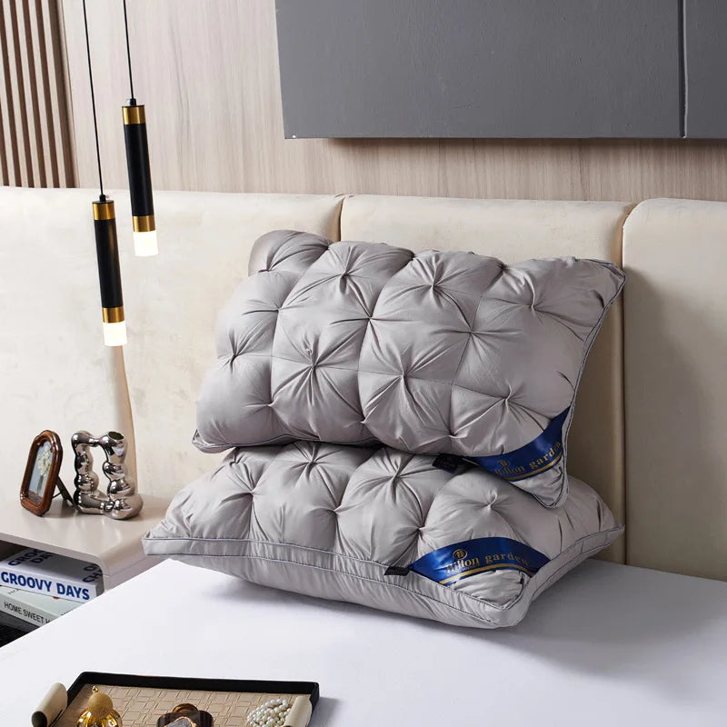 2-Piece Sleep Pillow Set, Soft Supportive Bed Pillows, Suitable for Back, Stomach, or Side Sleeping Luxury Hotel Pillows Shopifynow