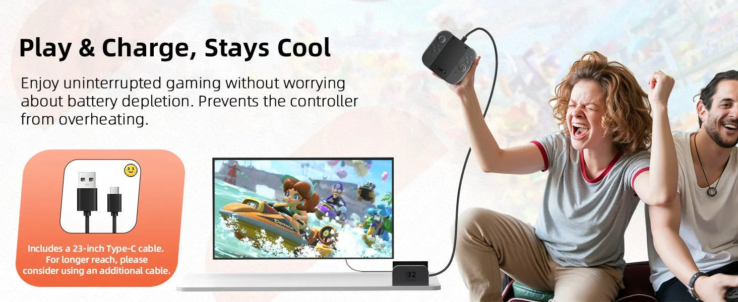 For Switch 2 Joycon Charging Grip - Left/Right Controller Bracket for NS2 Accessories Shopifynow