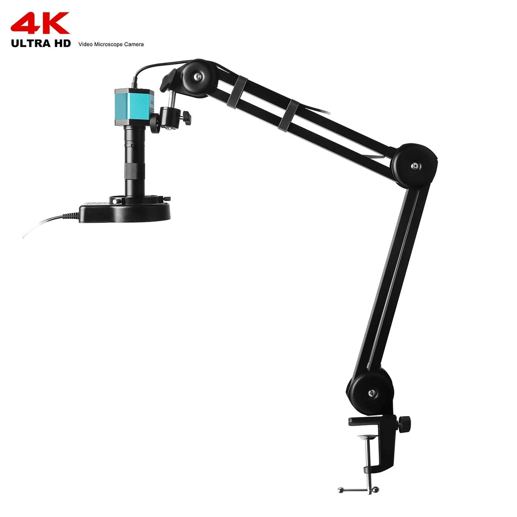 HD 4K Electron Microscope For Soldering 48MP HDMI USB Digital Camera Sony Sensor 150X Lens Reinforced Bracket Reduces Vibration Shopifynow