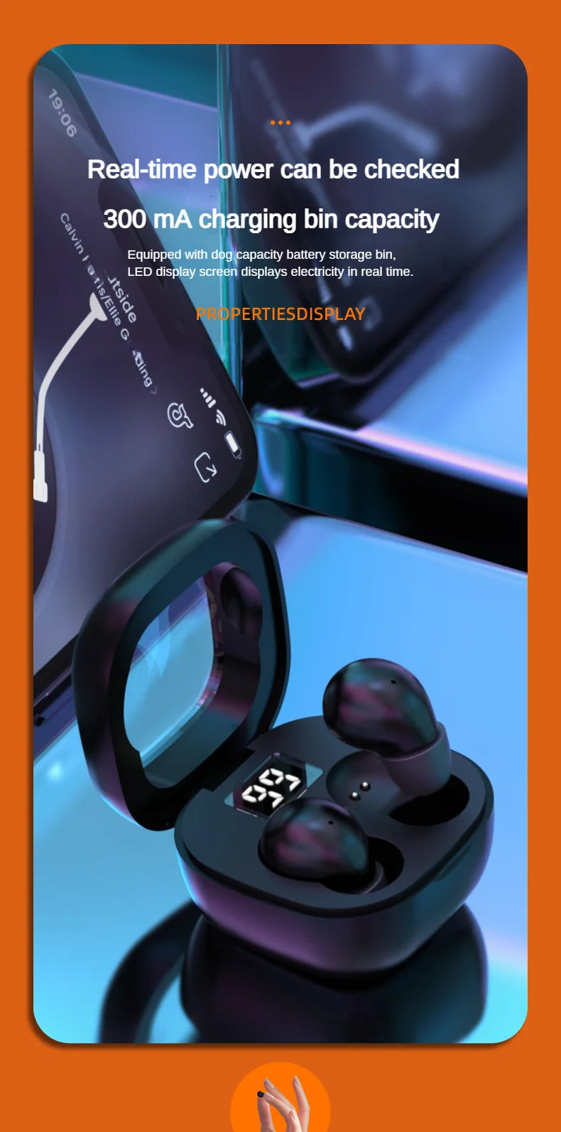 SK19 Super bass Earphones TWS Wireless Bluetooth Headset With Mic Smart Touch Headphones Invisible Mini Noise Reduction Earbuds Shopifynow