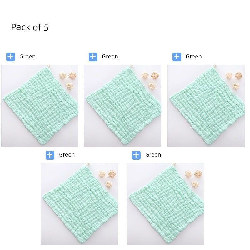 Baby Pure Cotton Gauze Towel Saliva Towel Baby Washing Face Small Square Towel Newborn Baby Child Dedicated Product Soft Bath Towel Shopifynow