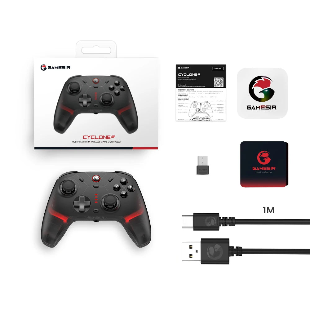 GameSir Cyclone 2 Wireless Pro Controller, Hall Effect Joysticks, Bluetooth Gamepad for Nintendo Switch, iPhone, Android & PC Shopifynow
