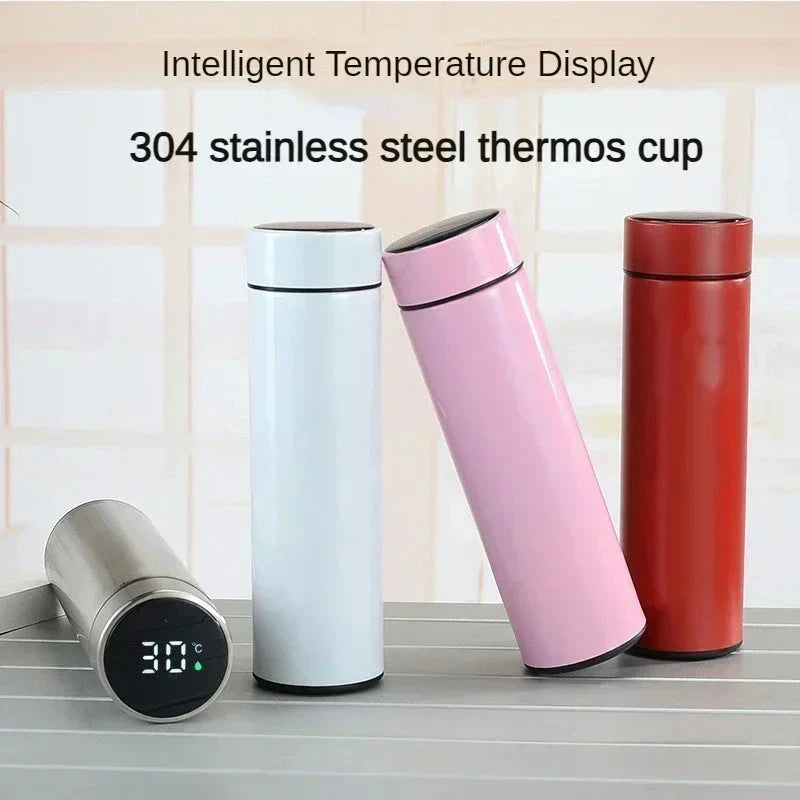 500ml Stainless Steel Thermos Bottle with Digital Temperature Display LED Intelligent Temperature Measurement Cup Vacuum Flask Shopifynow
