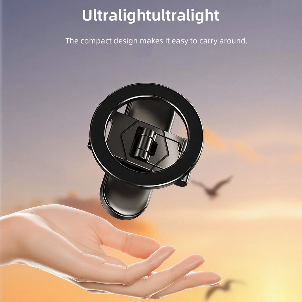 Dual Side Magnetic Car Phone Holder for Magsafe Car Dashboard Mount 360° Rotation Phone Holder for iPhone 17 16 15 Android