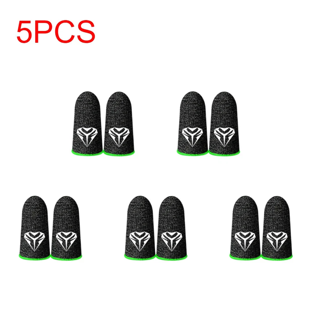 5/10Pairs Gaming Finger Sleeve Anti-slip Fingertip Cover Breathable Sweatproof Fingertips Thumb Gloves For PUBG Mobile Game Shopifynow