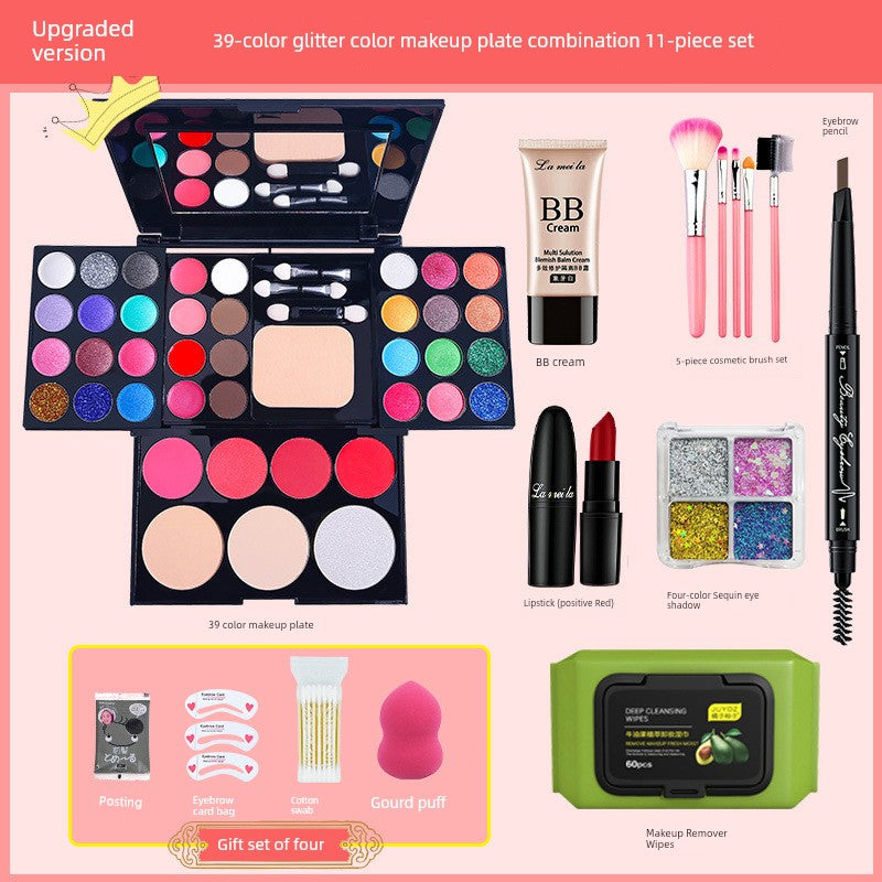 Genuine Goods Kids Student Stage Makeup Watch Show Eye Shadow Blush Powder One Makeup Palette Makeup Full Set Shopifynow