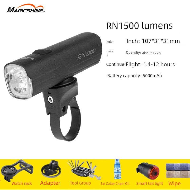 Majixuan Bicycle Headlight Mountain Highway Vehicle Night Riding Waterproof Strong Light Lighting Lifting Hanging Flashlight Rn1500 Shopifynow