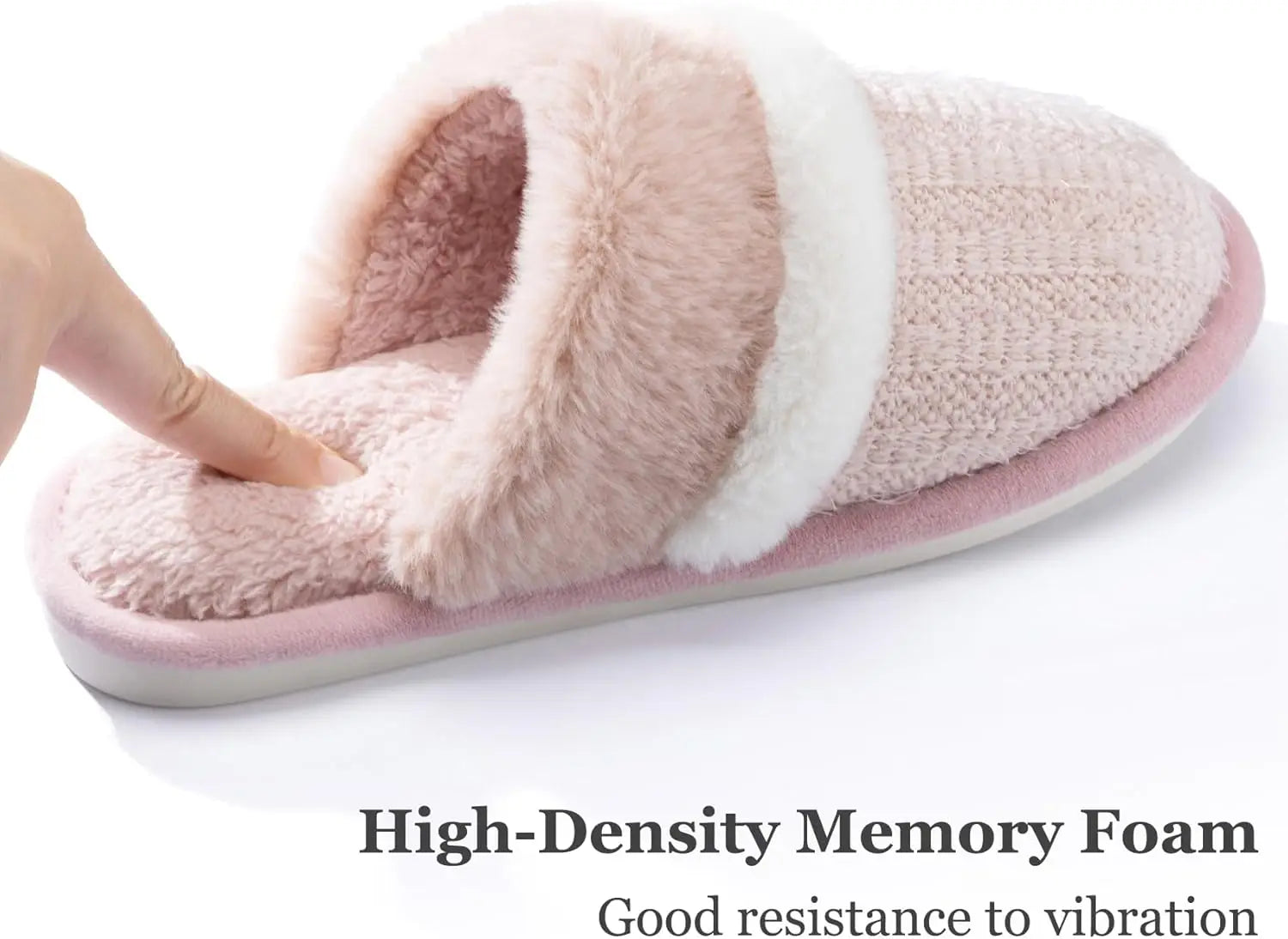 Women's Fuzzy Memory Foam Slippers Warm Anti-Slip House Shoes for Indoor Outdoor Gifts for Mom Girlfriend Shopifynow