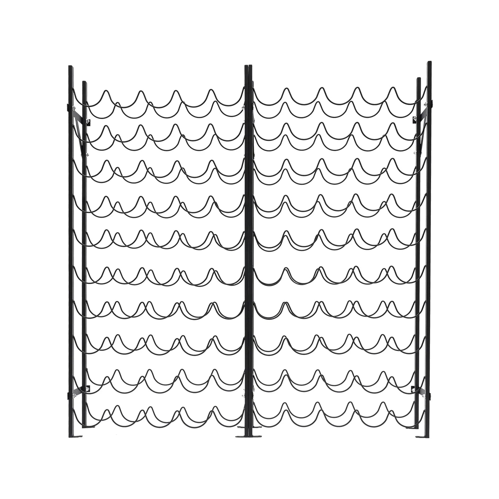 10-Tier Wine Bottle Holders Stand storage Rack Floor Mount Space Saving 100 Bottles Capacity Shopifynow