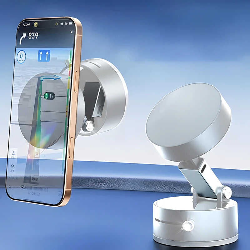 360° Rotatable Vacuum Magnetic Phone Holder Ultra-Strong Magnet Foldable Universal Car Holder for iPhone 16 15 14 13 12 Pro Max Shopifynow