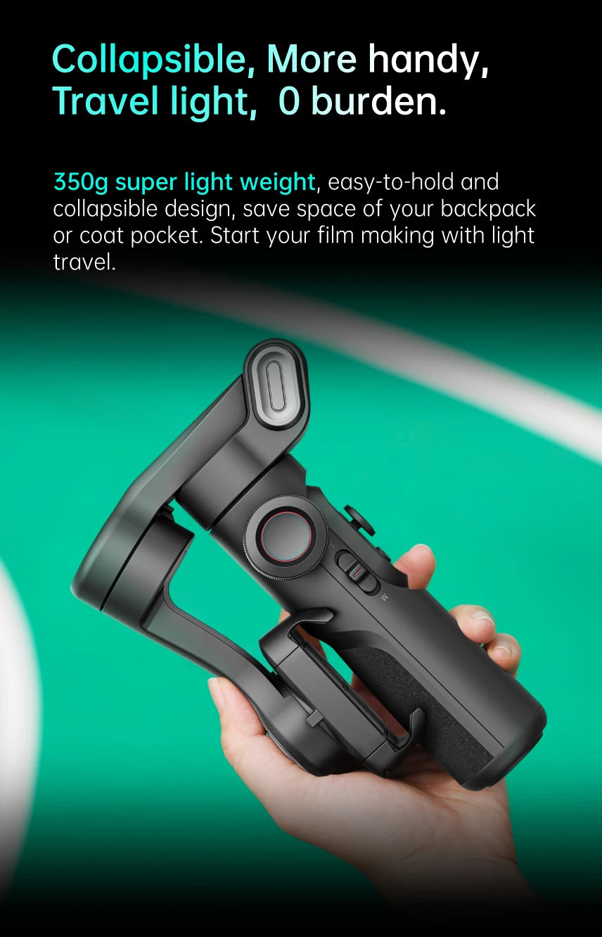 AOCHUAN 3-Axis Handheld Gimbal Stabilizer SmartXE for Smartphone for iPhone Android AI Face Tracking TikTok Vlog - Shopifynow