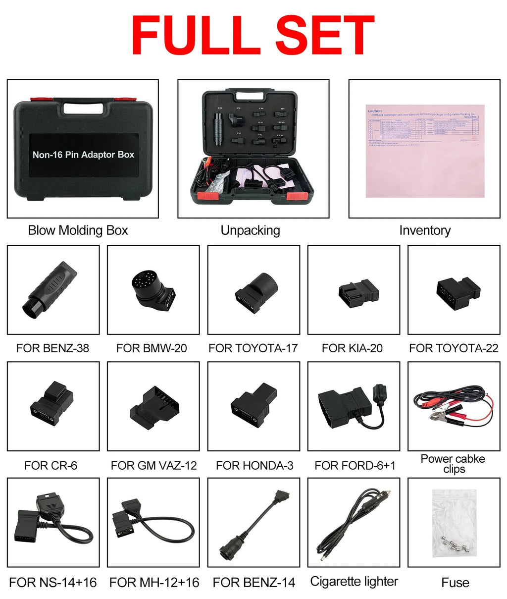 LAUNCH X431 Extension OBD2 16pin Cables and Connectors Shopifynow