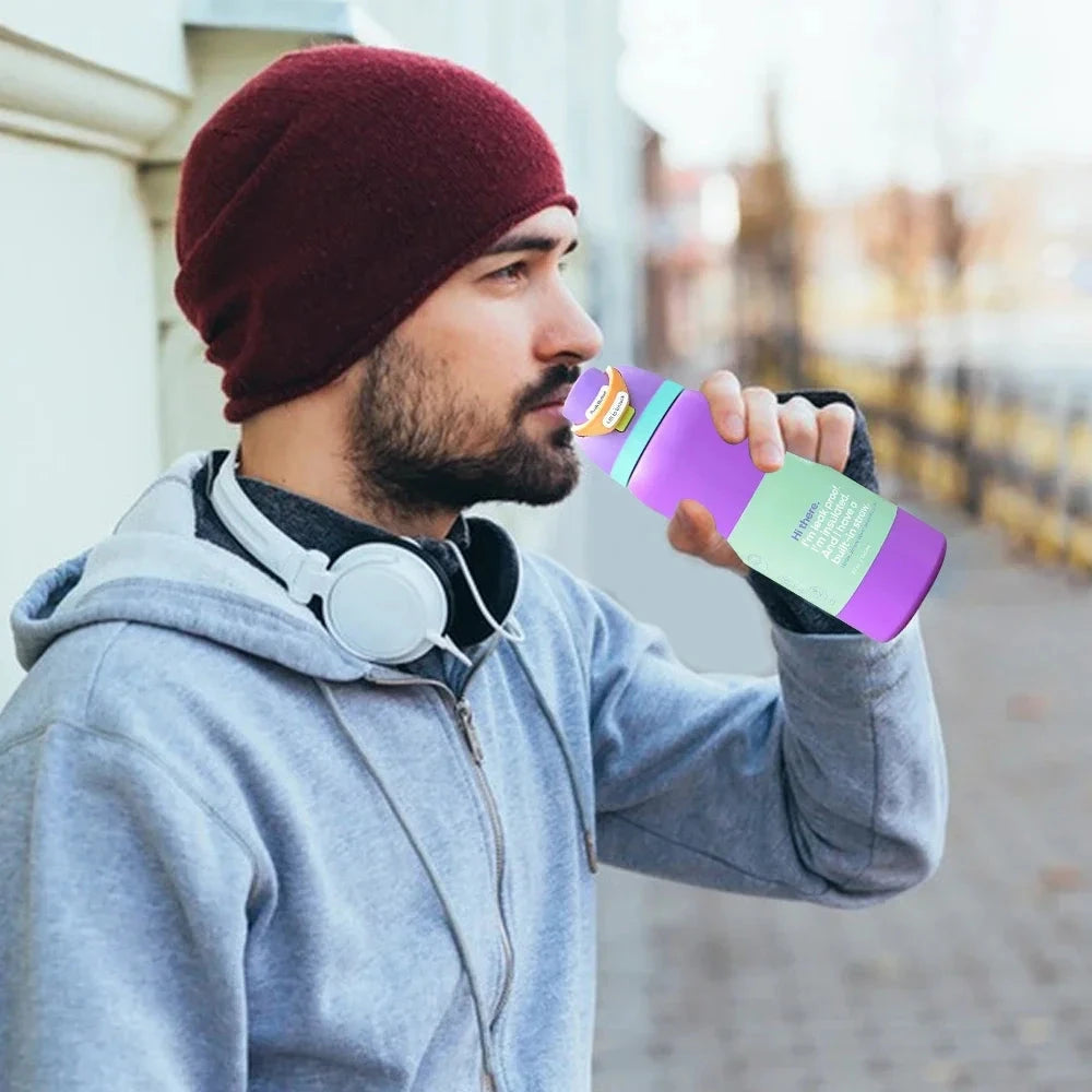 32OZ Vacuum Insulated Water Bottle with Straw Stainless Steel Water Bottle for Outdoor Sports Camping Hiking Thermal Cup Shopifynow