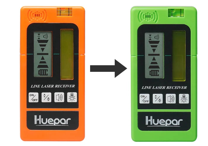 Huepar 903CG Set 12 3D Cross Lines Laser Level Osram Green Laser Beam Self-Leveling 360 Vertical Horizontal with Receiver Tripod - Shopifynow