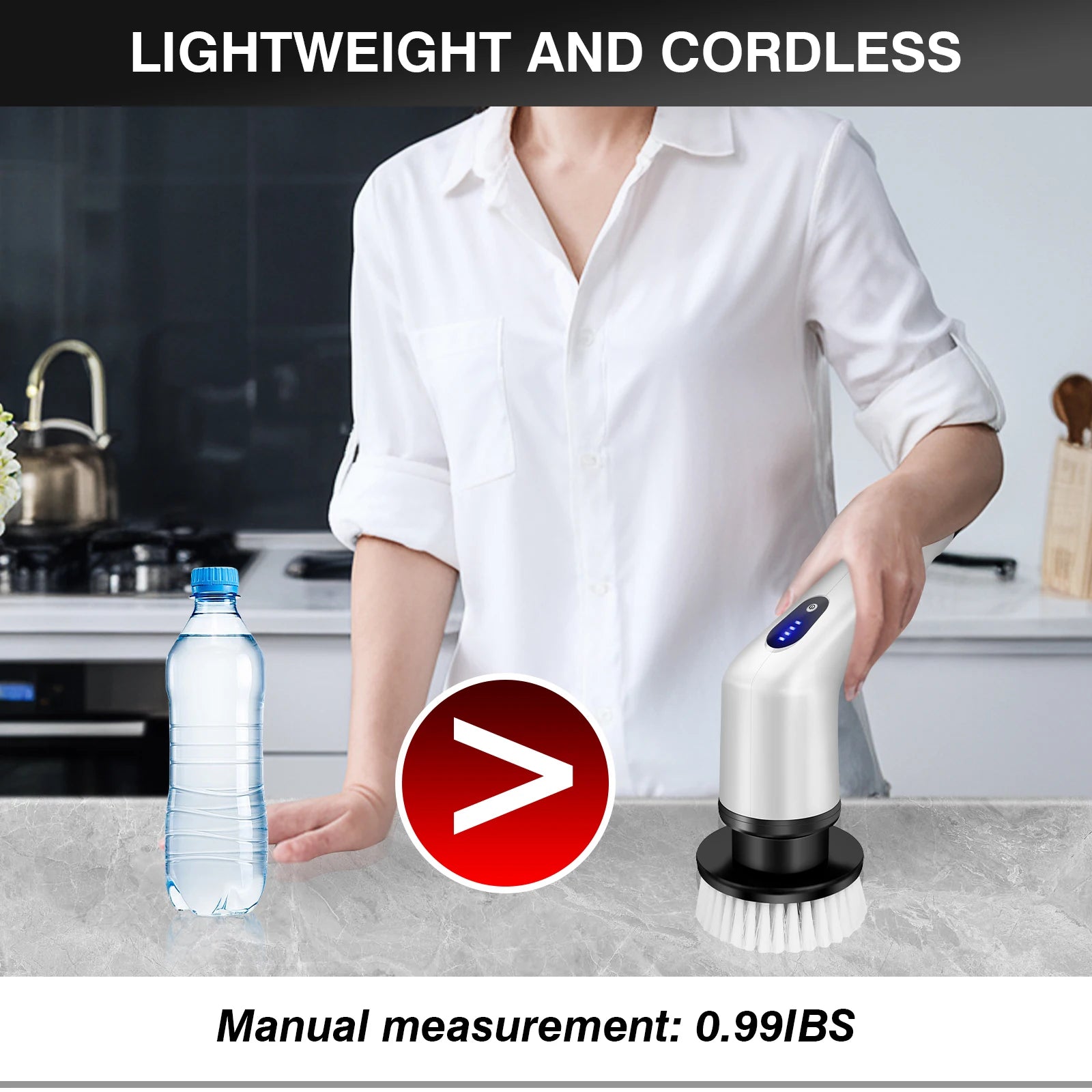 DayPlus Cordless Electric Cleaning Brush 10-in-1 Multifunctional Spin Scrubber Kitchen Bathroom Cleaning Brush Rotary Cleaner - Shopifynow