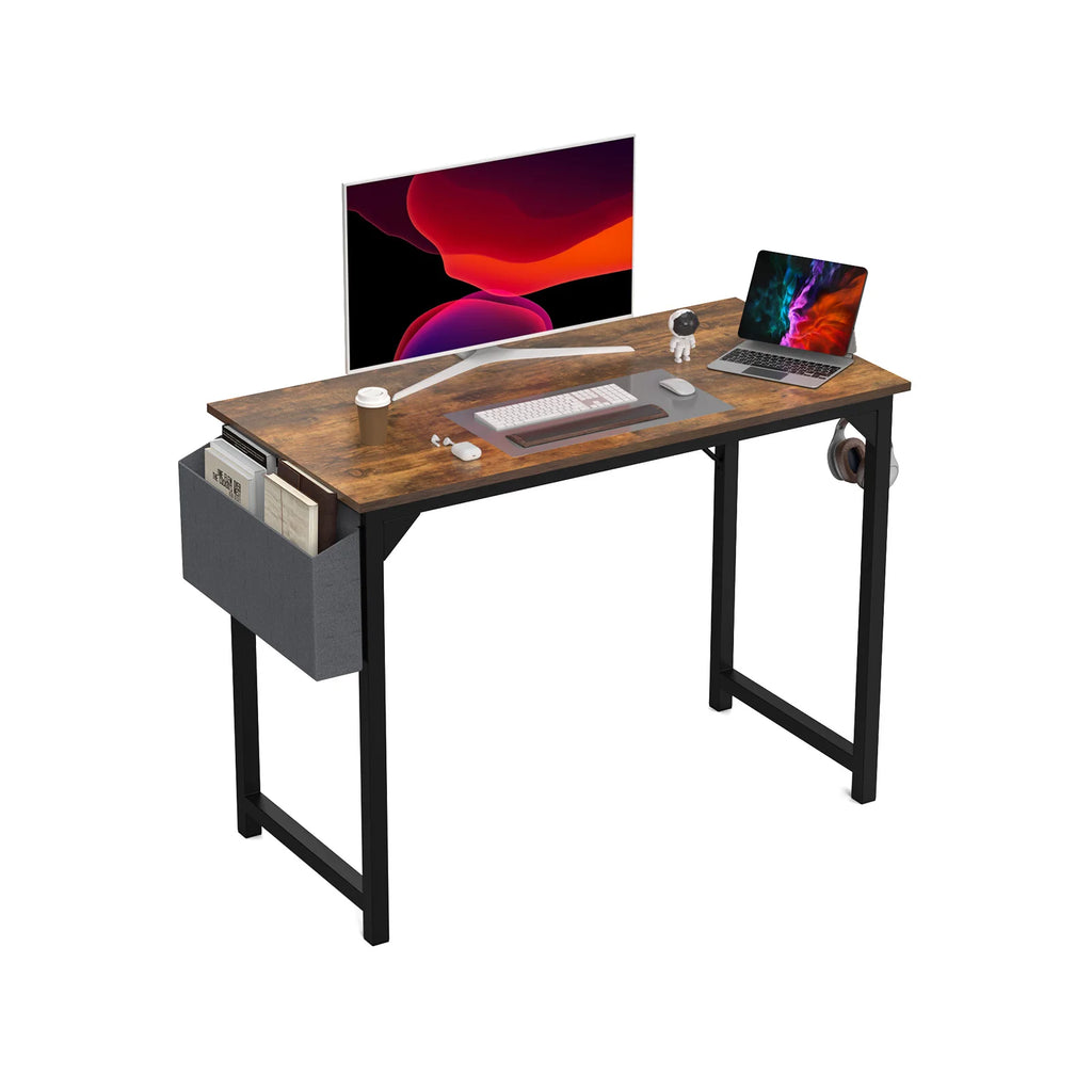 JHK Computer Desk Writing Study Office Gaming Table Modern Simple Style Compact with Side Bag Headphone Hook Easy Assembly Shopifynow